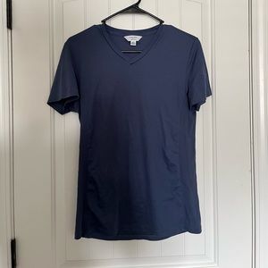 Blue V Neck Calvin Klein Shirt